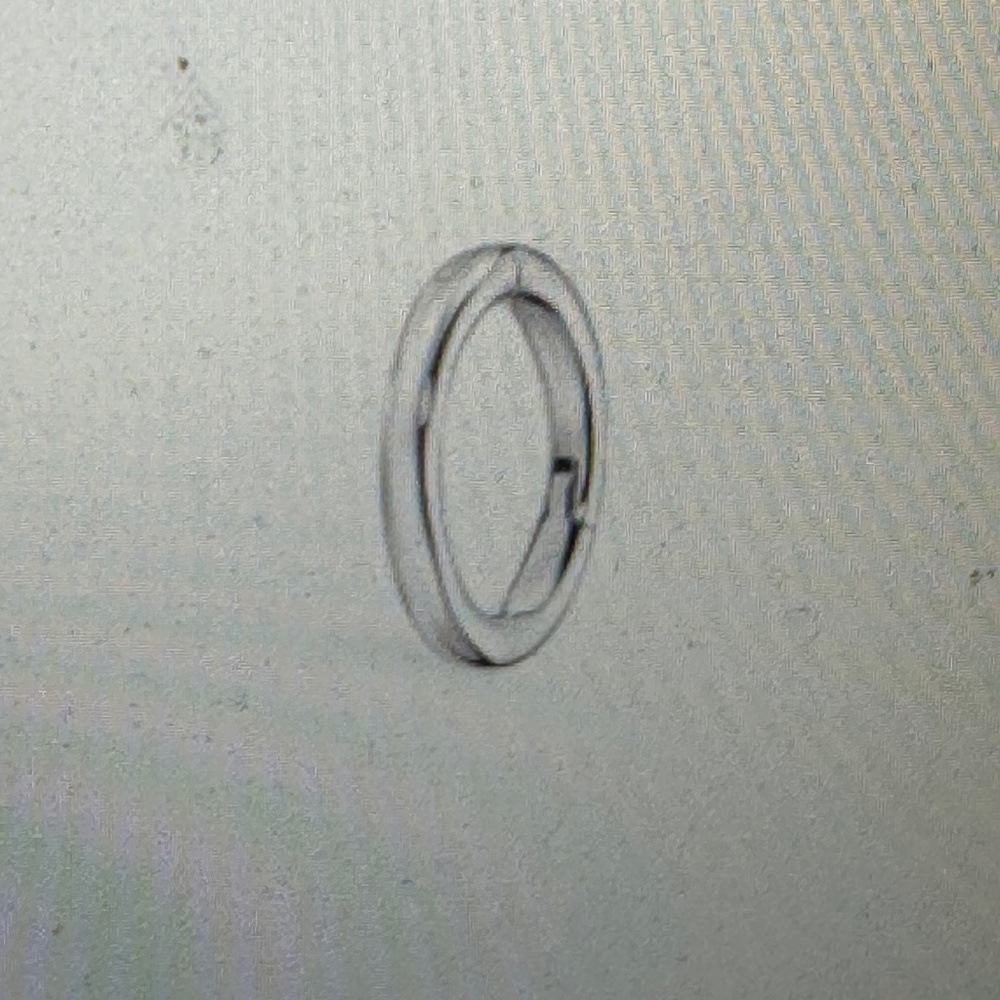 MARIA TASH-Plain White Gold Hoop/Clicker Earring